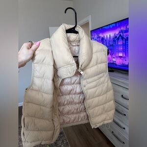 Love Tree Beige Puffer Vest